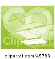 Royalty Free RF Clipart Illustration Of A Background Of Shiny Panels Floating On Green