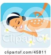 Poster, Art Print Of Relaxed Woman Getting A Luxurious Diamond Massage