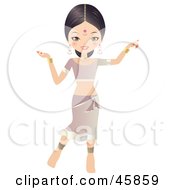 Poster, Art Print Of Pretty Bollywood Indian Woman Dancing