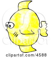 Small Yellow Saltwater Fish Clipart