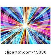Royalty Free RF Clipart Illustration Of A Glossy Colorful Bursting Background