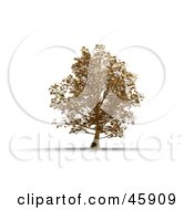 Royalty Free RF Clipart Illustration Of A 3d Rendered Tree Of Gold Symbolizing Wealth by chrisroll #COLLC45909-0134