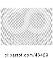 Royalty Free RF Clipart Illustration Of A Radiating Checkered Optical Illusion Background