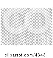 Royalty Free RF Clipart Illustration Of A Gray And White Wavy Textured Checkered Background