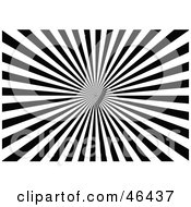 Royalty Free RF Clipart Illustration Of A Black And White Optical Illusion Tunnel Background