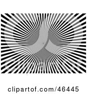 Royalty Free RF Clipart Illustration Of A Black And White Optical Illusion Bursting Background