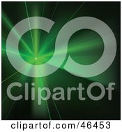 Royalty Free RF Clipart Illustration Of Green Shining Disco Stage Lights by dero