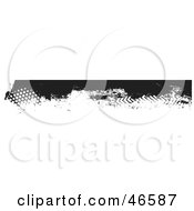 Black Grunge Border Element With Dots And Tread Marks