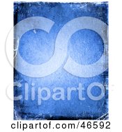 Poster, Art Print Of Blue Grunge Textured Background With A Darker Border