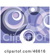 Royalty Free RF Clipart Illustration Of A Retro Purple And White Circle Background by KJ Pargeter