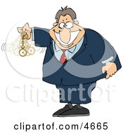 Poster, Art Print Of Expert In Hypnotism Waving A Clock Back And Forth