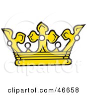 Clipart Illustration Of A Kings Crown With Crosses And Pearls