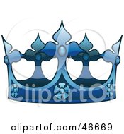 Poster, Art Print Of Ornate Blue Kings Crown