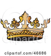 Poster, Art Print Of Intricate Gold Kings Crown