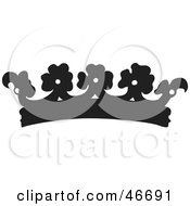 Poster, Art Print Of Black Floral Patterned Herald Crown