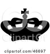 Clipart Illustration Of A Black Balloon Herald Crown