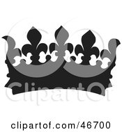 Clipart Illustration Of A Black Herald Crown