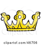 Clipart Illustration Of A Kings Crown With Pearls