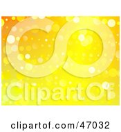 Clipart Illustration Of A Sparkly Yellow Background With Circles