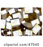 Poster, Art Print Of Grungy Background Of Blank Film Strips