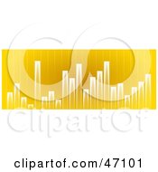 Poster, Art Print Of Varying Yellow Graph Background