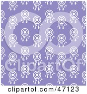 Poster, Art Print Of Purple Background Of Dripping White Circles