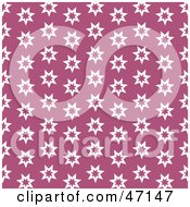 Poster, Art Print Of Pink Background Of White Stars