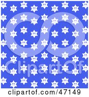 Poster, Art Print Of Blue Background Of White Happy Stars
