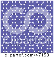 Poster, Art Print Of Purple Background Of White Molecules