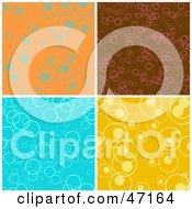 Clipart Illustration Of A Digital Collage Of Circle Backgrounds