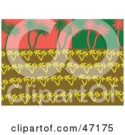 Poster, Art Print Of Abstract Background Of Palm Trees