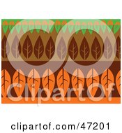 Poster, Art Print Of Abstract Background Of Rows Of Leaves