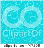 Poster, Art Print Of Blue Background Of Circles