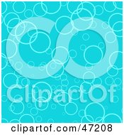 Clipart Illustration Of A Blue Background Of Circles
