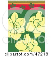 Clipart Illustration Of An Abstract Beige Daffodil Background by Prawny