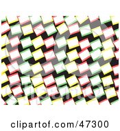 Green Background Of Colorful Blank Film Frames