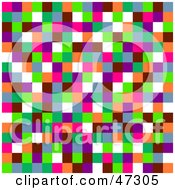 Poster, Art Print Of Random Colored Pixel Background