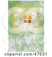 Royalty Free RF Clipart Illustration Of A Textured Background With A Gift
