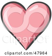 Poster, Art Print Of Plump And Shiny Pink Heart