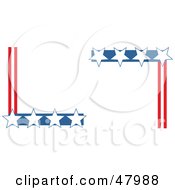 Poster, Art Print Of Patriotic American Star Corner Designs