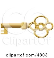 Gold Skeleton Key Clipart