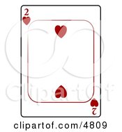 Two2 Of Hearts Playing Card