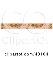 Royalty Free RF Clipart Illustration Of A Border Of Palm Trees On Pink