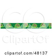 Poster, Art Print Of Border Of Pink And Green Dinosaurs