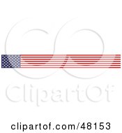 Poster, Art Print Of Border Of An American Flag