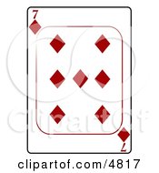 Seven7 Of Diamonds Playing Card