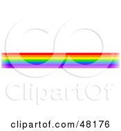 Poster, Art Print Of Border Of Rainbow Lines