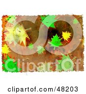 Poster, Art Print Of Grungy Background Of Leaves