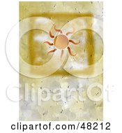Royalty Free RF Clipart Illustration Of A Textured Summer Sun Background