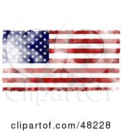 Poster, Art Print Of Faded American Flag Background